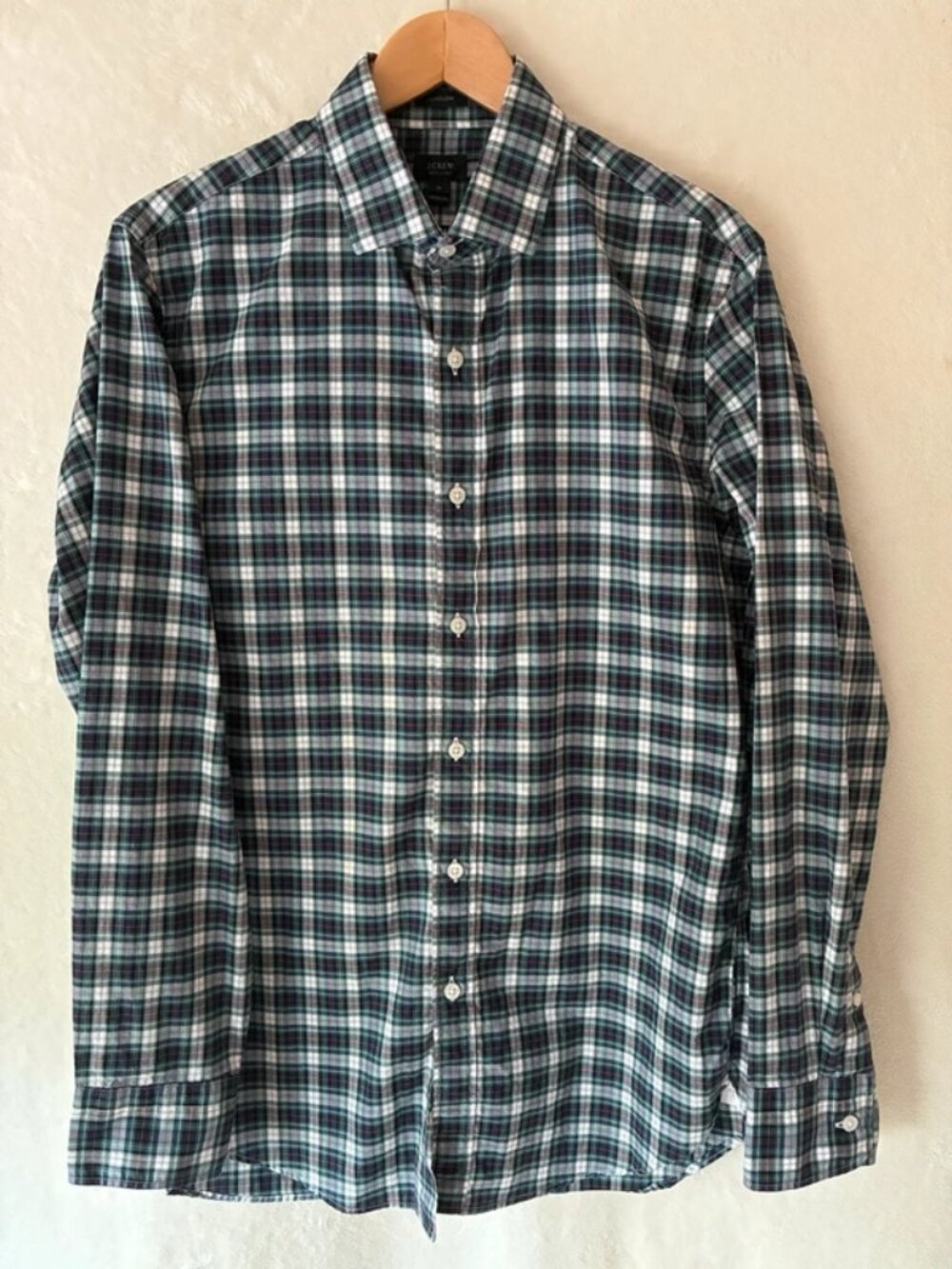 J. Crew Plaid Button Up Ludlow Shirt US Medium Collegiate